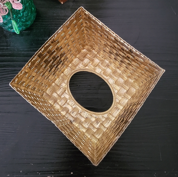 Vintage Metal Tissue Box Cover Holder 🍓 STRAWBERRY - Picture 4 of 5